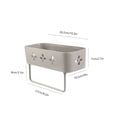 thumbnail image 2 of Homeholiday Kitchen Bathroom Organizer Wall Storage Rack Adhesive Shower Shelf Basket Toiletries Storage Holder, 2 of 8