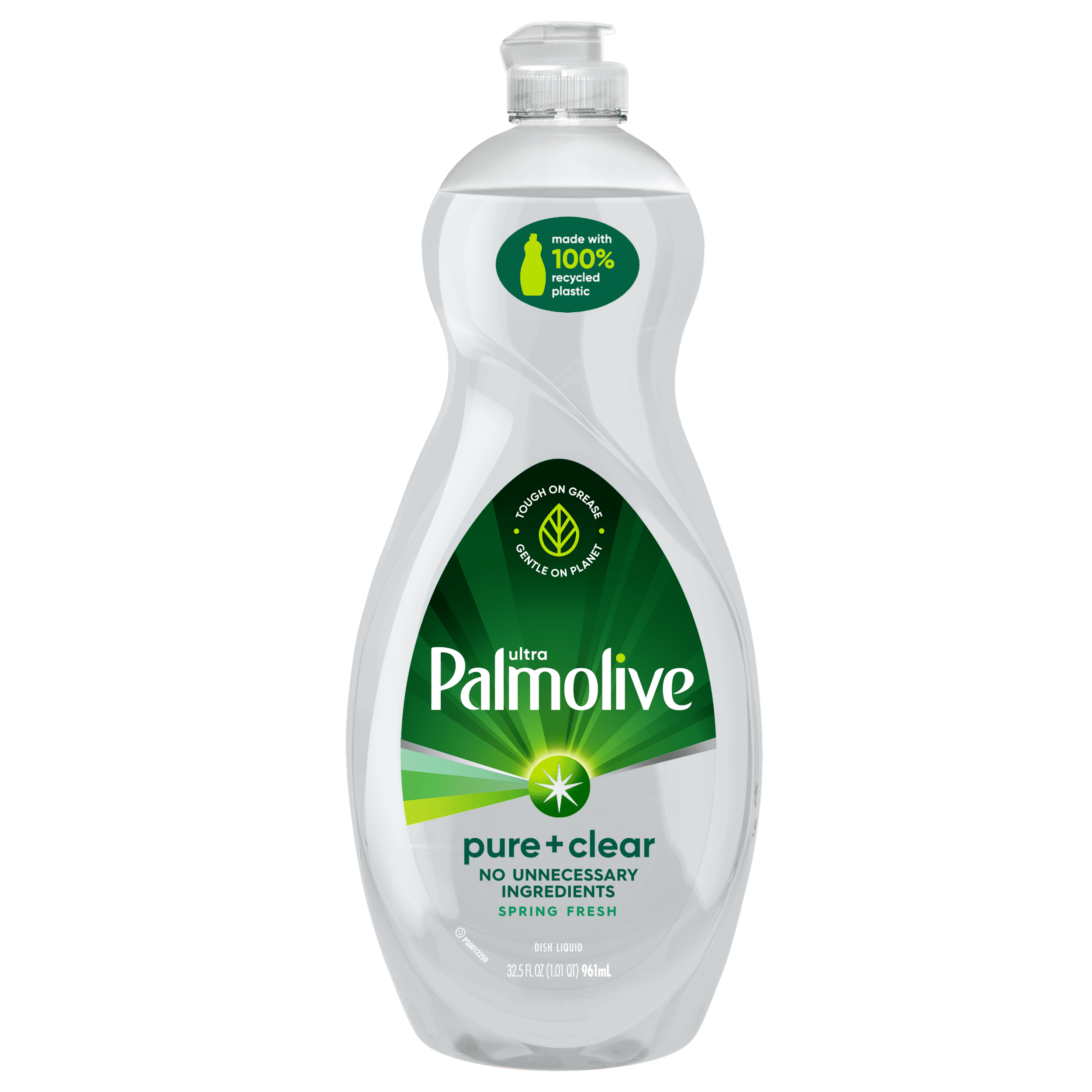 Palmolive Ultra Dishwashing Liquid Dish Soap, Pure + Clear Spring Fresh - 32.5 Fluid Ounce
