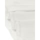 thumbnail image 5 of Blusa de oficina de trabajo con cuello en V liso plisado sin mangas para mujer Blanco XS, 5 of 6