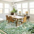 thumbnail image 4 of Findosom 8'x10' Vintage Boho Area Rug, Machine Washable Rugs Non Slip Distressed Indoor Rug,Large Retro Area Rug Floor Carpet for Bedroom Dining Room Entryway Office Decor,Green, 4 of 8