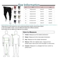 thumbnail image 3 of Fashion Gift! KUNPENG Casual Sports Pants Men's Loose Leggings Long womens tops Black L, 3 of 5