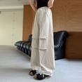 thumbnail image 7 of Liyamei Girls Lightweight Cargo Pants with Wide Leg and Draped Pleats for Casual Wear Size 5-16 Years, 7 of 7