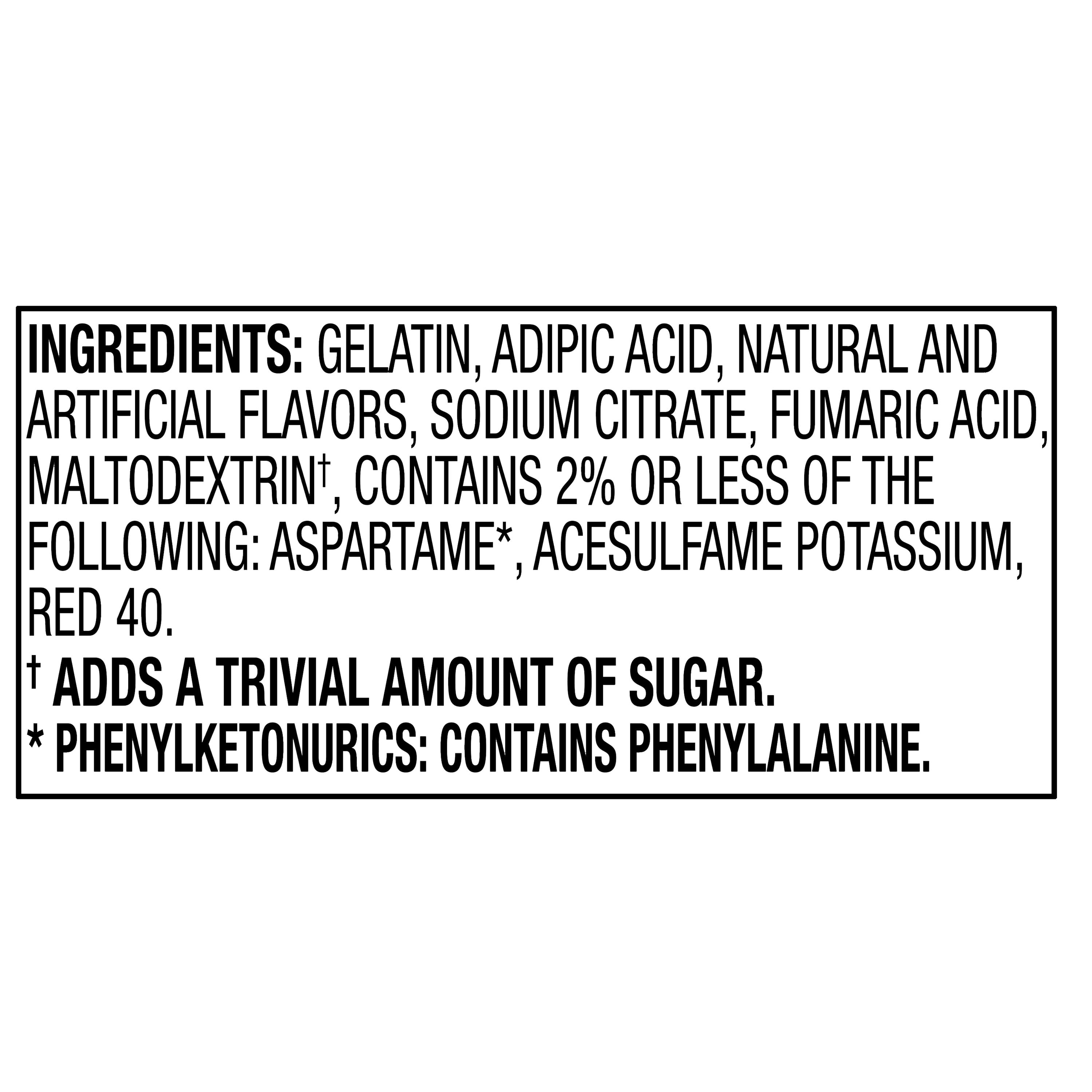 (6 pack) Great Value Sugar Free Strawberry Banana Gelatin Dessert, 0.3 oz