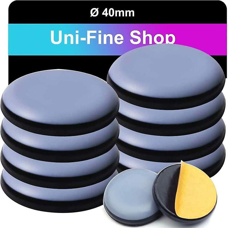 8PCS 40mm Round Teflon Furniture Glides Furniture Gliders PTFE Glider Self Adhesive Teflon Furniture Glides Furniture Pads for Chair Sofa Desk Ta Walmart