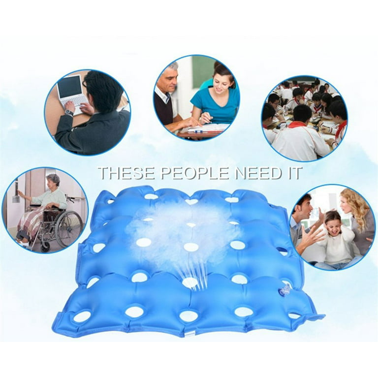 Proheal 4 Inflatable Wheelchair Seat Air Cushion 16 x 16 - Includes Pump,  Nylon Cover, and Repair Kit 