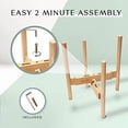 thumbnail image 4 of Indoor Plant Stand, Adjustable Wooden Tall Plant Stand, Indoor Planter Holder, Mid Century Modern Planter Outdoor Bamboo Holder, Fits 8 9 10 11 12 in Wide Basket, Expandable Pedestal Only, 4 of 7