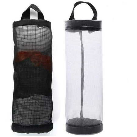Hanging Plastic Bag Storage Folding Mesh Garbage Trash Bags Holder Organizer Recycling Grocery Containers For Home Kitchen 2 Pack Canada Hanging Plastic Bag Storage Folding, Best Grocery Bag Storage