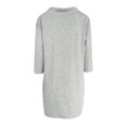 thumbnail image 5 of Women's Sweatshirt Dress Hoodie Dress Three Quarter Sleeve Stand Collar Drawstring Waist Casual Dress for Spring Fall Party Daily,Gray,S, 5 of 5