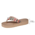 thumbnail image 6 of ibiyuan Brown Flip Flops Women Thong Sandals for Women Wide Non- Woven Sole Womens Slippers Flexible Orthofeet Shoes for Women, 6 of 8
