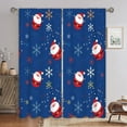 thumbnail image 1 of Goory 2PCS Rideaux de Luxe Décoration à la Maison Longs Rideaux de Noël Rod Fenêtre Rideaux Traitements Chambre Style-E W:41 "x H:91", 1 of 6
