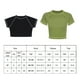 thumbnail image 5 of Camisetas cortas para mujer, camiseta con estampado de letras de mariposas, camiseta con estampado de mariposas, cuello redondo, manga corta, True Excellence, 5 of 5
