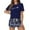 A-Dark Blue353, variant on XIAONU Womens Soft Pajama Set Relaxed Fit Graphic Print Loungewear Breathable Casual Nightwear Outfit