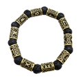 thumbnail image 1 of Pulsera para hombre Pulseras de cuentas con dijes para regalar Bronce, 1 of 6
