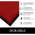 thumbnail image 7 of A1HC Indoor Outdoor Mat, Front and Back Entrance Welcome Mats, Front Door Patio Mats 36X60 Inches, Non-Slip Easy Clean Entrance Washable Large Size Doormats, Red Criss Cross, 7 of 7