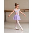thumbnail image 3 of Aideaone Ballet Leotard for Girls Toddler Dance Dress Outfit with Skirt Ruffle Sleeve 3-8Y, 3 of 7