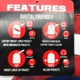 thumbnail image 5 of Marvel Captain America Drip Shield Laptop Backpack Black Book Bag, 5 of 6