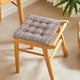 thumbnail image 5 of Cojín De Asiento Corto Y Mullido Cojín de asiento de felpa marrón café de 40x40 cm con respaldo,cojín cuadrado antideslizante para silla,hogar,oficina o comedor (1 pieza) Rkxzt, 5 of 8