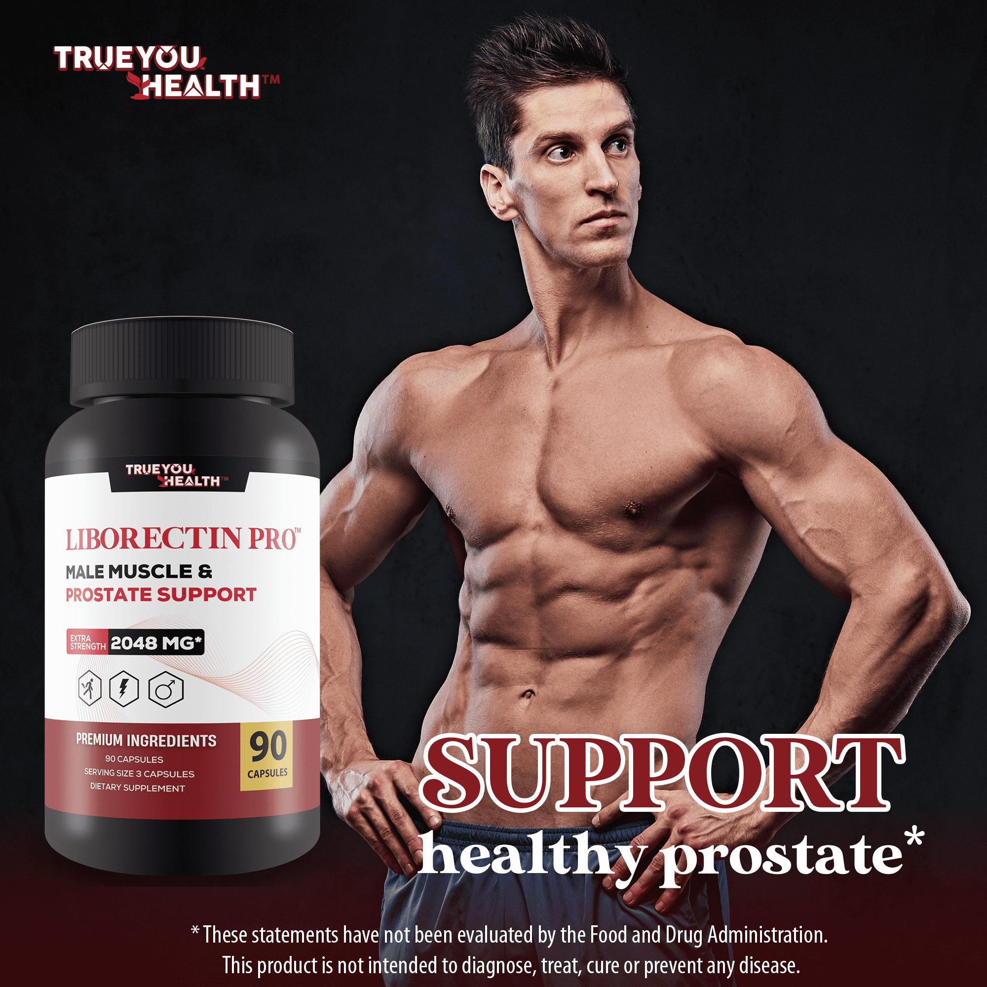 Liborectin Pro - Prostate Support - Promote Healthy Prostate Function with Vitamin D, Zinc, Green Tea - Powerful 20+ Ingredient Prostate Formula for Prostate Health & Additional Health Benefits