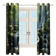 thumbnail image 3 of Waterfall Window Curtain Panels Grommet Blackout Curtains Blackout Curtains for Living Room, 3 of 7
