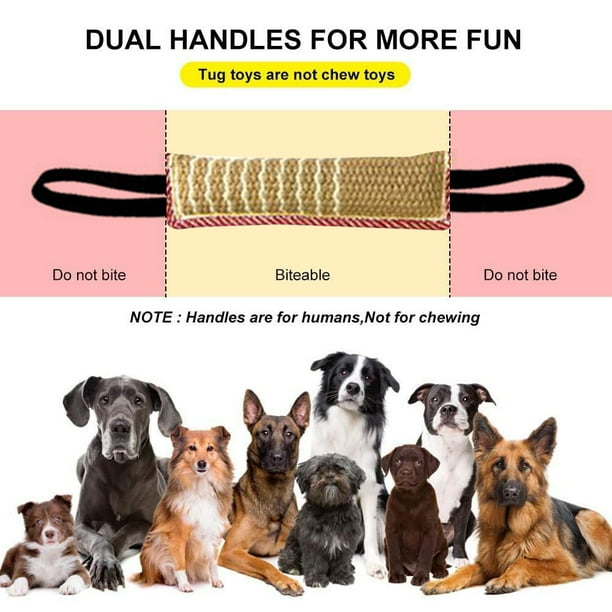Jiarry Dog Training Bite Pillow Jute Bite Toy Dog Tug Toy Durable Dog Bite Sleeve Stick Training Equipment For Puppy To Large Dogs Interactive Play St