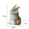 thumbnail image 3 of Soft Easter Bunny Simulation Plush Toy Cute Bunny Doll Stuffed Animal Decorative Ornament for Home Desk Table Car Spring Easter Decoration Gift for Kids Children and Bunny Lovers, 3 of 6