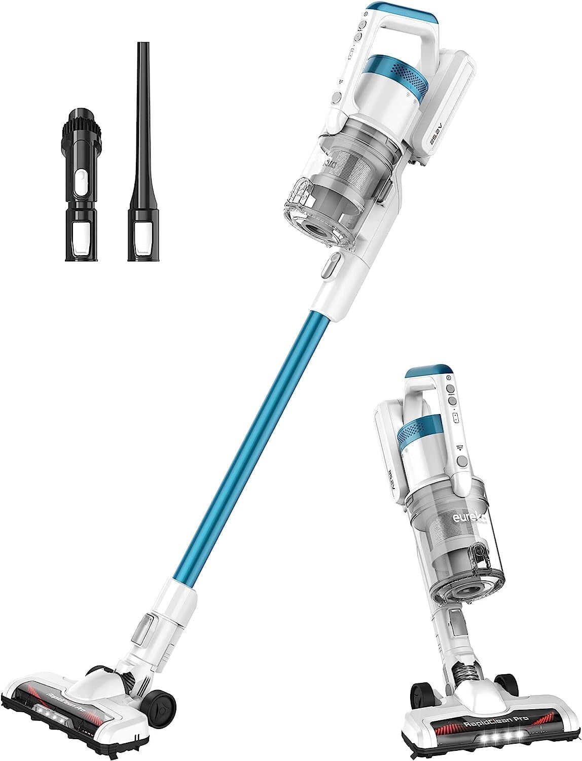 Restored Eureka Rapid Clean Pro NEC180 Vacuum Cleaner Stick, Handheld (2-in-1) Bagless 150 W Cordless (Refurbished)
