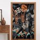 thumbnail image 4 of Cortina de puerta semiopaca con patrón de patchwork de dos piezas Ghost, cortinas opacas decorativas para dormitorio, sala de estar, decoración de habitación de niños, 34 x 56 pulgadas, tamaño único., 4 of 7
