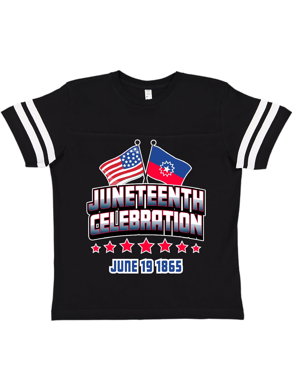 Juneteenth Celebration with Flags Youth T-Shirt - Walmart.com - Walmart.com