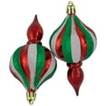 thumbnail image 4 of Northlight 8ct Traditional Colors Shatterproof Finial Christmas Ornaments, 4.75", 4 of 5