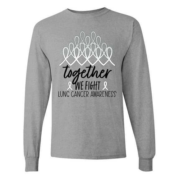 Inktastic Together, We Fight Lung Cancer Awareness Long Sleeve T-Shirt
