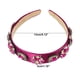 thumbnail image 4 of Bling Rhinestone Diadema Vintage Flores Rhinestone Rose Red Satin Wide Edge Diadema para mujer 5.12 x1.18, 4 of 7