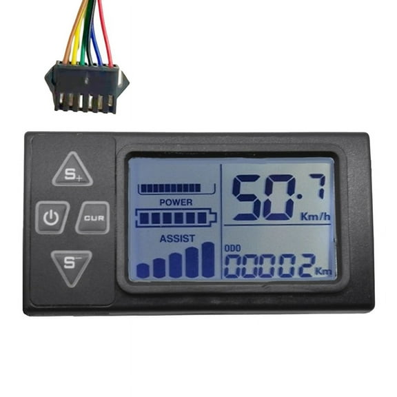 24V-60V S861 LCD Ebike Display Dashboard for Electric Bike BLDC Controller Control Panel(SM Plug 6PIN)