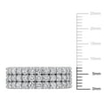 thumbnail image 2 of Created Forever Women's 1 3/4ct TW Lab Grown Diamond Sterling Silver Triple Row Ring, 2 of 10