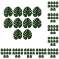 thumbnail image 3 of Wosthever 10 bolsas de hojas traseras de tortuga simuladas verdes para arreglos florales realistas, hojas de bambú con parte trasera de tortuga Tortuga grande espalda Le 13 pulgadas 10Conjunto, 3 of 6