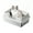 Transparent black 60*40*27CM, variant on Odor Resistant High Walls - Extra Large Stainless Steel Cat Litter Box with Lid for Big Cats - High Sided, Leak-Proof, Easy Clean, Enclosed, Non-Stick Tray - 60x40x27cm, White
