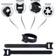 thumbnail image 3 of 50 bridas de velcro reutilizables, ajustables, para organizar cables de PC, cables de datos, auriculares y TV (negras)., 3 of 5