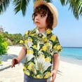 thumbnail image 2 of Tkrady Toddler Boys Short Sleeve T Shirt Casual Cartoon Gentleman Tops Holiday Floral Shirts, Sizes 2-12 Years, 2 of 7
