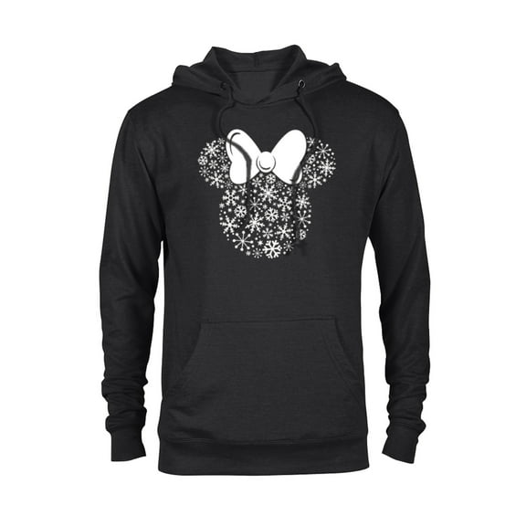 Disney Minnie Mouse Holiday Silhouette - Pullover Hoodie for Adults -Customized-Black