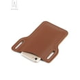 thumbnail image 5 of Gustavedesign Universal Cellphone Pouch Holster Vertical Leather Belt Pouch Hybrid Carrying Case Waist Bag with Belt Loop for iPhone 11 12 Pro X/XR Galaxy S20 S10, Brown, 5 of 10