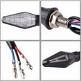 thumbnail image 5 of Luz de señal de giro LED para motocicleta, 4 luces de señal de giro bicolor para motocicleta, 12 V 12 LED de alto brillo, 5 of 5