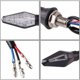 thumbnail image 5 of Luz de señal de giro LED para motocicleta, 4 luces de señal de giro bicolor para motocicleta, 12 V 12 LED de alto brillo, 5 of 5