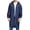 B-Navy, variant on Wyobmus Men's Raincoat Solid Color Hooded Button Down Waterproof Jacket Long Sleeve Raincoat A-Blue