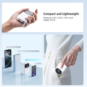 Yoobao Mini Power Bank 22.5W Fast Charging with LED Display, 10000mAh Portable Charger with Built-in Cables, 3 Outputs 1 Input Battery Pack Compatible with iPhone 16 15 iPad Samsung, White