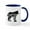 White/Navy Inside, variant on CafePress - WOLF WILD Mugs - 11 oz Ceramic Mug - Novelty Coffee Tea Cup