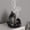 Black, variant on Lotus Shaped Incense Cone - Elegant Home Decor for Yoga and Meditation