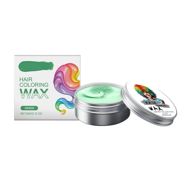 Cera de color rojo temporal para el cabello de niños, lavable, para peinar, para mujeres, hombres y adolescentes. Gel/crema de coloración instantánea para el cabello, para usar en casa.