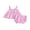 Pink, variant on BemeyourBBs Toddler Baby Girls Summer Clothes Little Baby Girl Summer Outfit Cute Solid Color Strap Sleeveless Eyelets Ruffle Tank Vest Tops with Bloomer Shorts 2Pcs Set