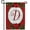 Letter D, variant on America Forever Red Poinsettia Monogram M Garden Flag, 12.5 x 18 inch Double Sided, Christmas Holiday Personalized Initial Letter Outdoor Decor