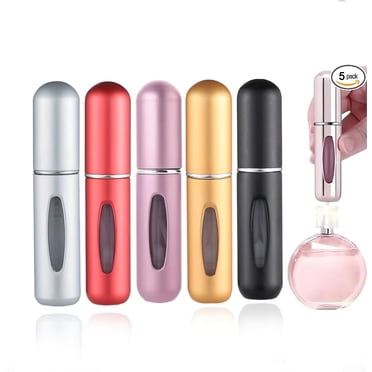5 Pcs Random Color Perfume Travel Refillable, 5ml Travel Perfume Bottle Refillable, Atomizer Sprayer For Perfume, Perfume Atomizer For Essentials For Men & Women, Perfect For Pockets