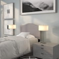 thumbnail image 2 of Pemberly Row Modern Upholstered Twin Panel Headboard in Light Gray, 2 of 8